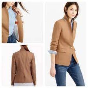 J CREW REGENT BLAZER Warm Camel Sz 14 NWT